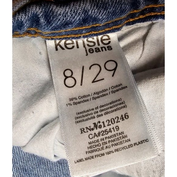 Kensie The Violet Womens 8/29 High Rise Skinny Raw Hem Stretch Jeans 30X29 - Picture 13 of 14